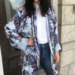 Free‎ People Lounge Kimono Robe Who Lounge Small Boho Floral S